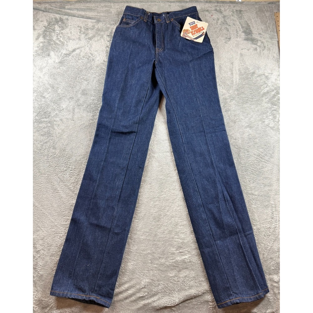 Vintage Levi's Super Straights Denim Womens Jeans Size 6 1986 New With Tags